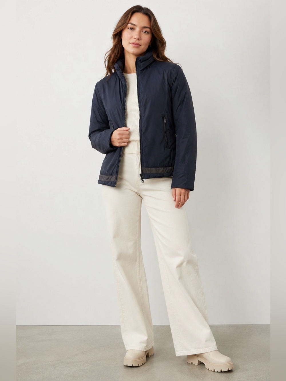 Club Monaco Feather Down Puffer Jacket Black XS Winter